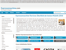 Tablet Screenshot of espressomaschine.com